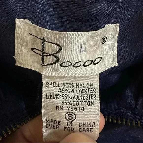 VTG Bocoo Windbreaker Size Small lined with cotton blend - Picture 4 of 11